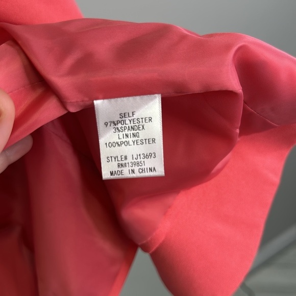 Women's Coral Pink Blazer - Picture 8 of 8